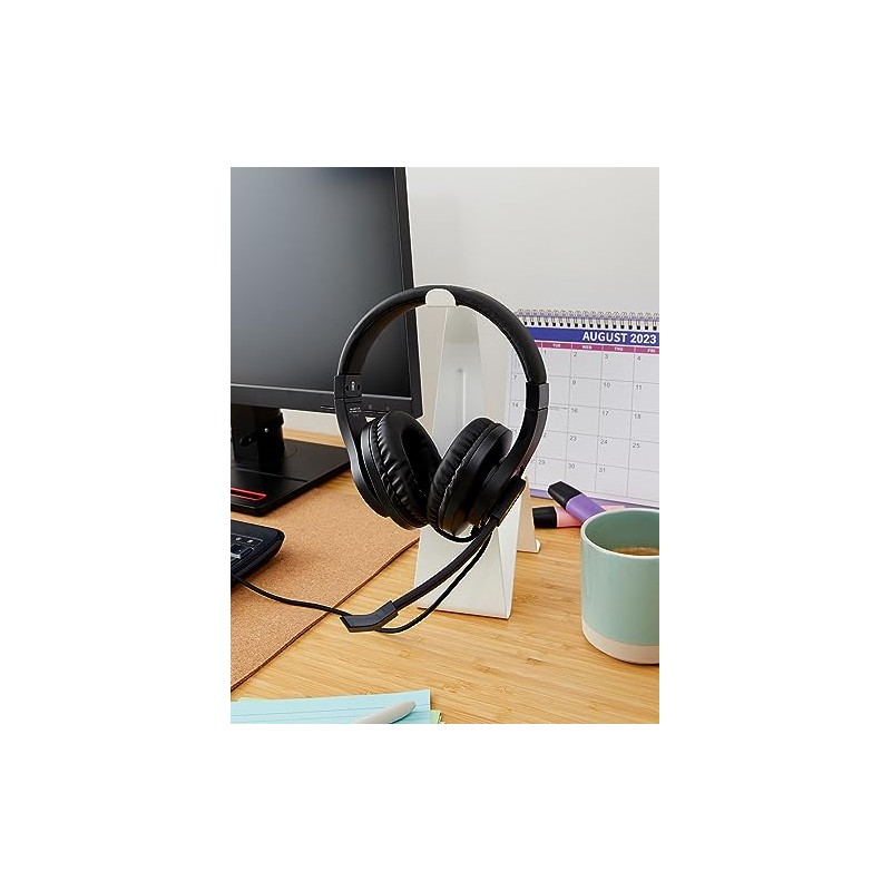 Hama PC Headset, Over Ear Headphones with Microphone (Headset with