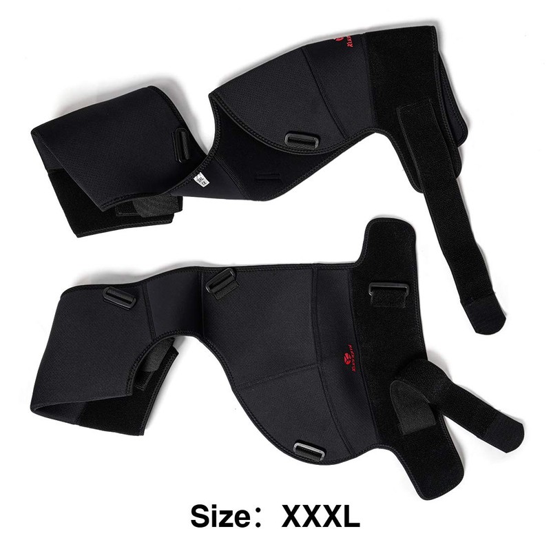 Kuangmi Sport Double Shoulder Support Adjustable Black 1 Piece (XXX-Large)