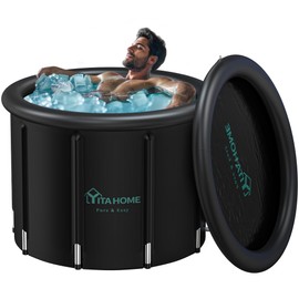 YITAHOME YITAHOME XL 116 Gallons Ice Bath Tub for Athletes, Protable Multiple Layered Cold Plunge Tub with Cover for Cold Water, Therapy Recovery Ice Pod for Home Gym Outdoor