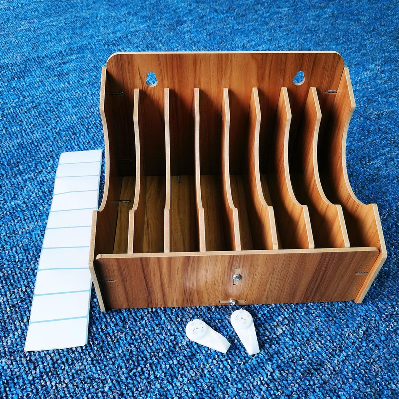 ZYRELYNX 8-Tier Upgraded 6 Inch Sandpaper Organizer, Sandpaper Storage Holder
