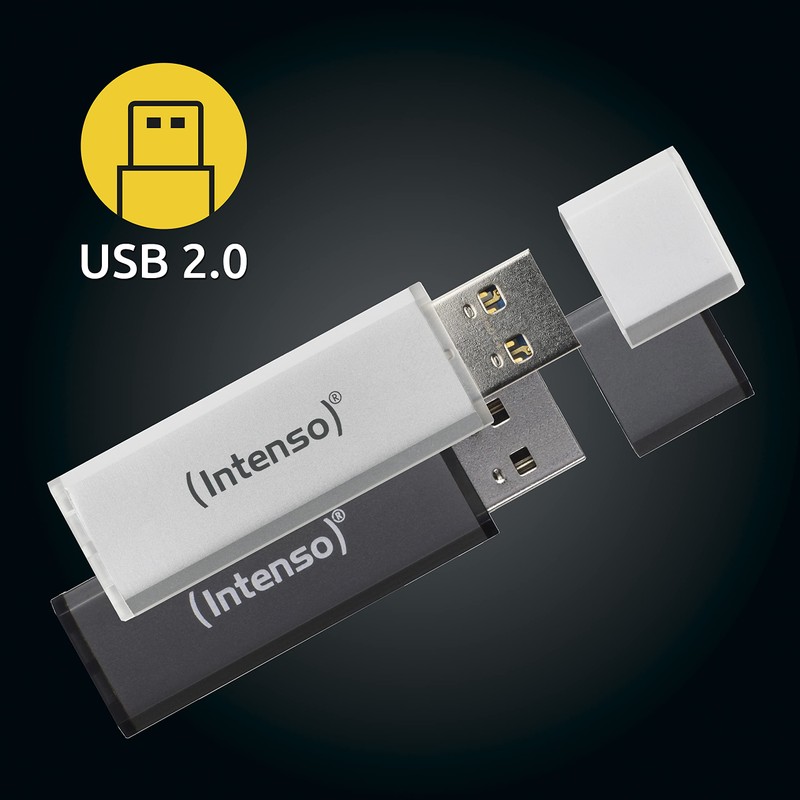 Intenso Alu Line 2x 32 GB USB 2.0 Flash Drive