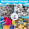 MUXHEL 2PCS 6 Tier Plastic Pencil Box Clear Pen Storage