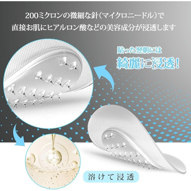 (Supervised by Beauticians) Eye Patch, Men's Needle Patch, Hyaluronic Acid,