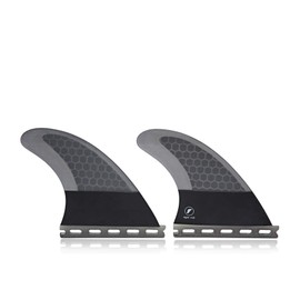 Futures Qd2 Honeycomb 4.15 Flat Fin Large Dark Grey Black