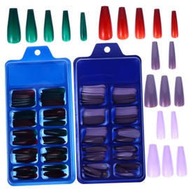 Mikinona Colorful False Nails of Creative Delicate Fingernail Decor for Women and Teens Easy to Apply for Nail Art and Special Occasions