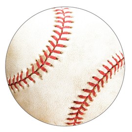 Creative Converting Sports Fanatic Baseball Postcard Invitation, 5 x 8.5-Inches, White