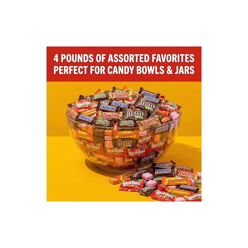 CANDYMAN Bulk Candy Variety Pack, 4 Pound Assorted Chocolate Candy