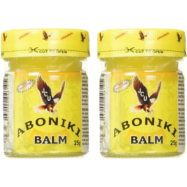 Aboniki Balm (2 Jars) - Powerful Topical Analgesic (2 Plastic Jars)