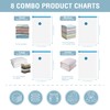 8 Pack Vacuum Storage Bags, Space Saver Bags (2 Jumbo/2
