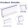 2 PCS Roller Window Shades Clear Plastic Hem Grip Window