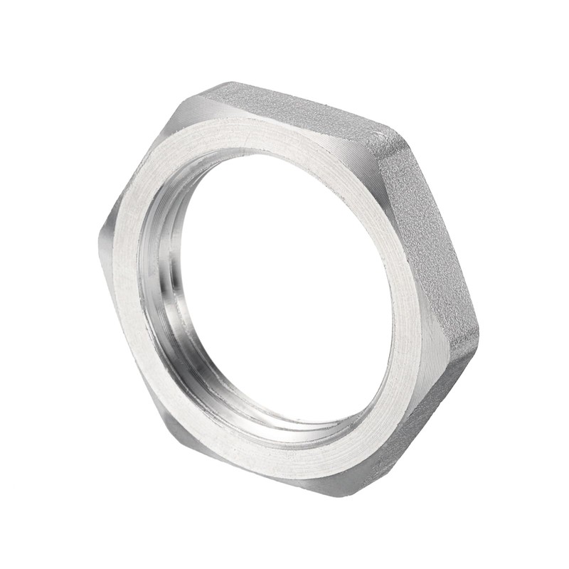 uxcell Cast Pipe Fitting Hex Locknut, 304 Stainless Steel Hex