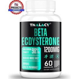 Thalacy Suplemento De Ecdysterona-beta 1200 Mg. 60 Capsulas.