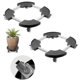 440lbs Weight Capacity Trash Can Dolly 4 Lockable Wheels 2 Packs 15-22.8 Adjustable Hea Roller Base Product Category DolliesDefault: Default