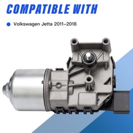 Front Windshield Wiper Motor Compatibla with VW 2011-2018 Volkswagen Jetta Replace 6R1955119A 5C6955113A 5C6955121A 5C7955113A 5C7955113D
