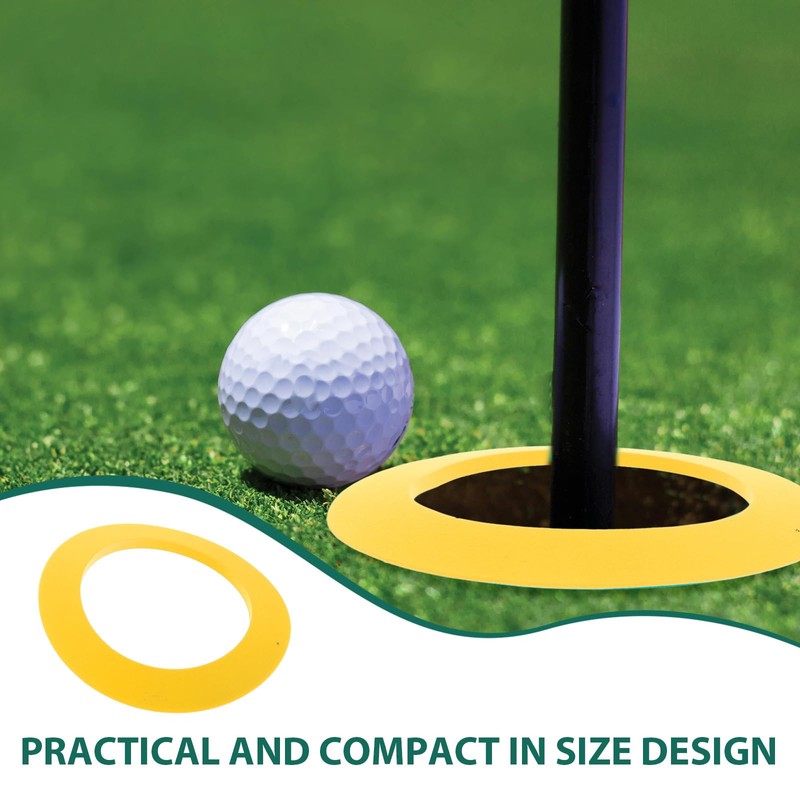 VANZACK Golf Hole Cup Rings, 6 Inch Portable Golf Hole