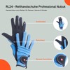 HKM by Reiterladen24 Professional Riding Gloves, Nubuck Imitation Leather, m