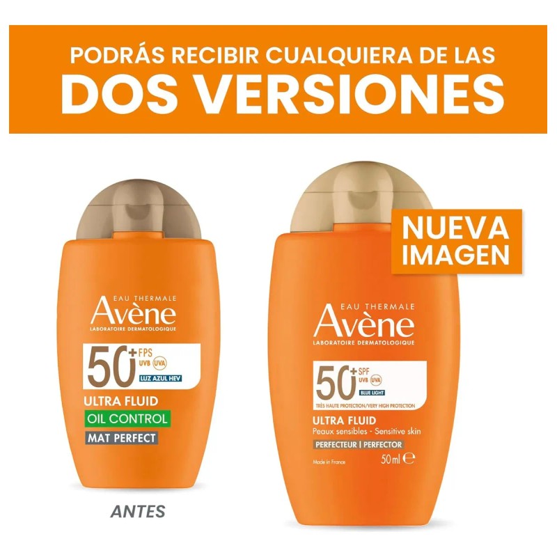 ☀️ AVENE Ultra Fluid Mat Perfect, protector solar facial