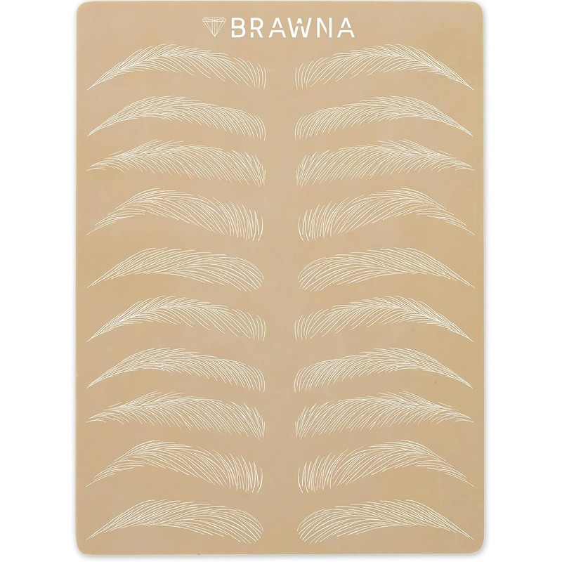 BRAWNA Piel de Práctica 3D para Cejas y Delineador para