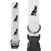 Small 'German Shepherd Sitting Side View' Dog Collar (PR00062647)