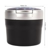 Portable Car Ashtray Mini Silver Edge Fire Prevention Smokeless Auto