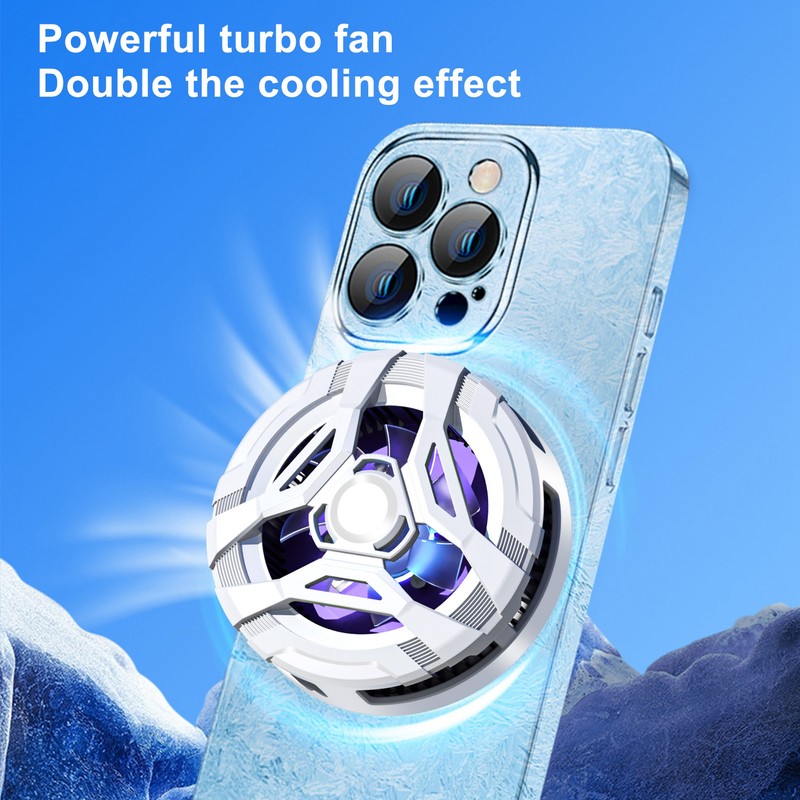 Mobile Phone Cooler Multifunctional Magnetic Semiconductor 3 Levels Adjustable 5500rpm