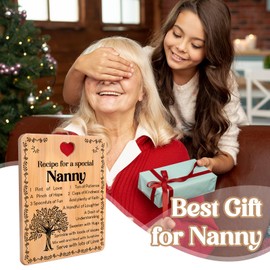 Nanny Gifts, Nanny Birthday Gifts, Natural Bamboo Cutting Board, Nanny Christmas Gifts, Kitchen Gifts, Grandma Gifts from Grandchildren, Christmas Gifts for Nanny, Grandma Christmas Gifts