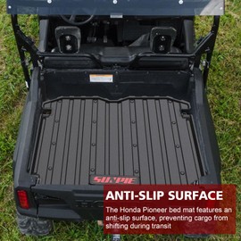 SUNPIE Bed Liner Compatible with Polaris Ranger Crew SP 570 and Polaris Ranger SP 570 2022 2023 2024 2025, Bed Mats for Polaris Ranger w/TPE All Weather Protector Rear Cargo Box Mat