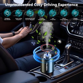 Smart Car Air Freshener Diffuser, Car Fresheners Long Lasting with 100ml Capacity Essential Oil Last, Atmosphere Starry Sky Lights, 3 Adjustable Modes and AI Intelligent Control - Cologne