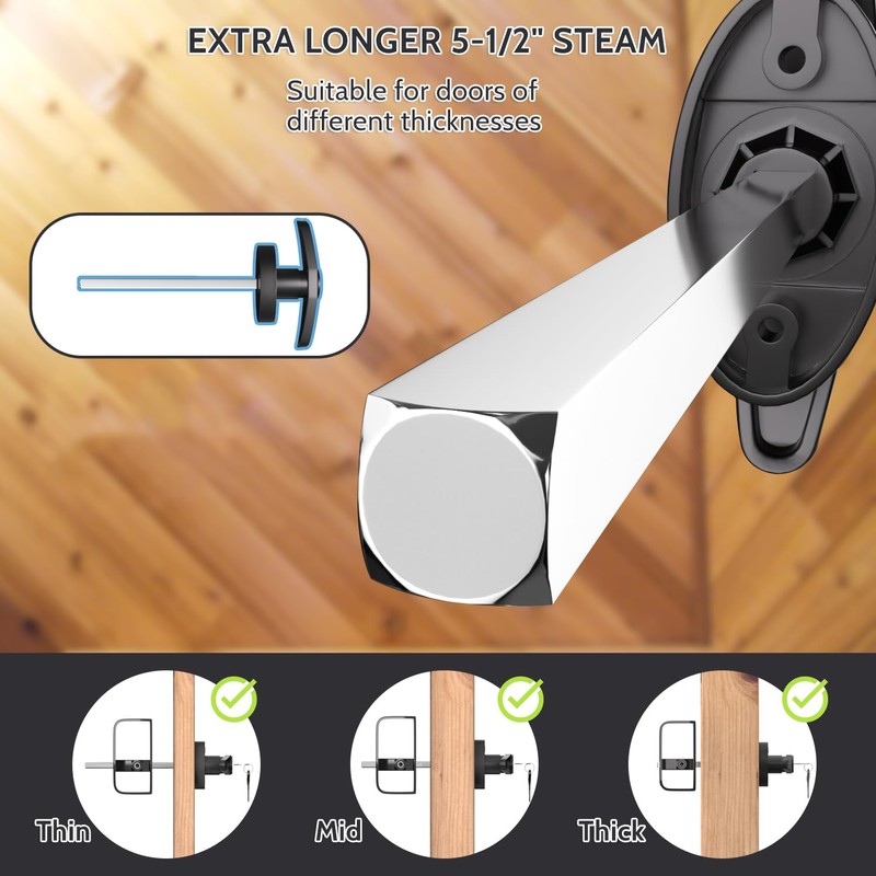 JZVXX 2Pack Shed Lock, 5-1/2" Steam with 4 Keys, Shed