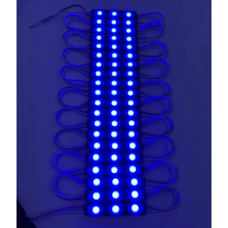 400 Pcs LED Module Blue Light 1.5W Storefront Decoration Lights