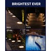 SHONELIGHTING Solar Deck Lights, Crazy 48 LEDs Super Bright, Car