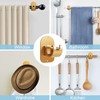 Cadorasty No Drill Curtain Rod Holder Hangers - Self Adhesive