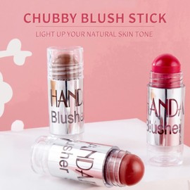 Joyeee 5 Colours Face Blush Stick, Matte Highlight Blush Stick Contouring Concealer Stick, Long-Lasting, Waterproof, Natural, Smooth Blush Cream Pen for Cheeks, Eyes and Lips