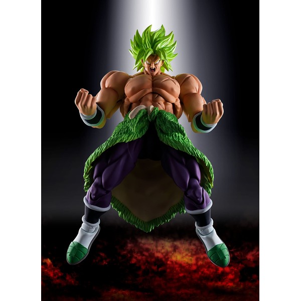S.H. Figuarts Dragon Ball Z Super Saiyan Full Power Broly Figure, Approx. 8.7 inches (220 mm), PVC/ABS, Pre-painted Complete Action Figure