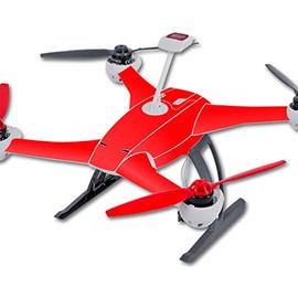 MightySkins Skin Compatible with Blade 350 QX3 Quadcopter Drone wrap Cover Sticker Skins Solid Red