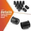 HowioZil 2Pcs 3.19in Wheel Center Caps Push Through with 12