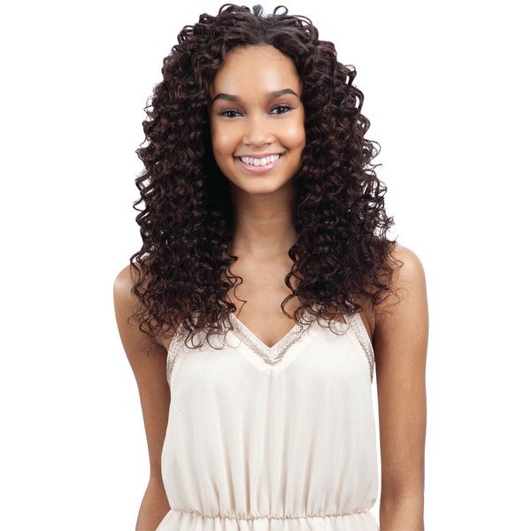 NAKED BRAZILIAN DEEP WAVE 7PCS (14"/16"/18", Natural) - Saga 100% Human Virgin Remy Hair
