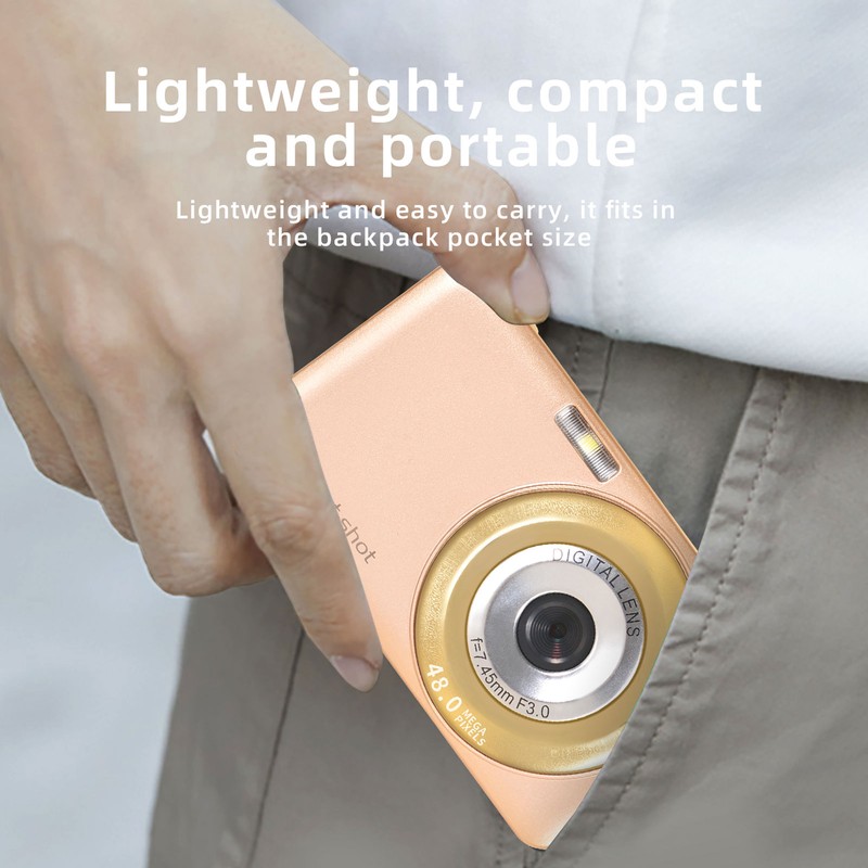 Digital Camera 2.7in 48MP 8X Digital Zoom USB Anti Shake