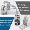 U-Pipe Clamps 60 mm, 2.4 Inch Pipe Bracket Stainless Steel