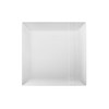 Exquisite Disposable-White-Plastic-Plates-Square Linear (40 Pack) Wedding Dinner Fancy Tableware Dishes