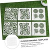 Hohopeti 20 Sheets Flower Stencils Plant Pattern Templates for Reusable
