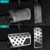 SHENKENUO Silver No Drilling Gas Brake Foot Pedal Cover AT