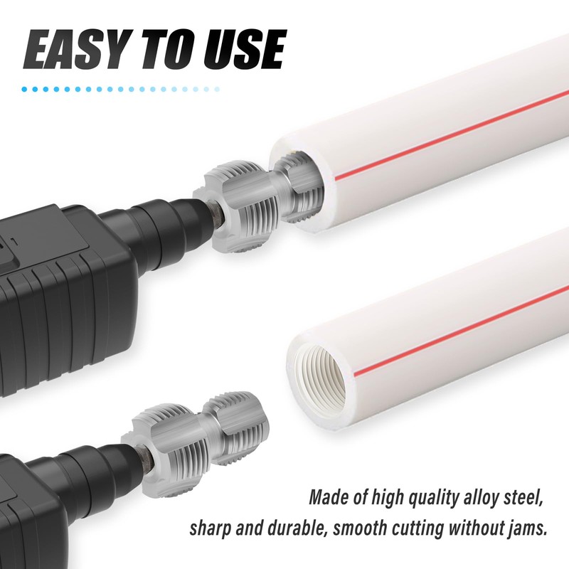 MEANLIN PVC Thread Maker Tool Set for Electric Drill, NPT