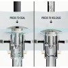 VIGO Vessel Bathroom Sink Pop-Up Drain and Mounting Ring in
