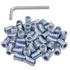 1/4-20 Hex Drive Threaded Inserts for Wood - 40 Pieces