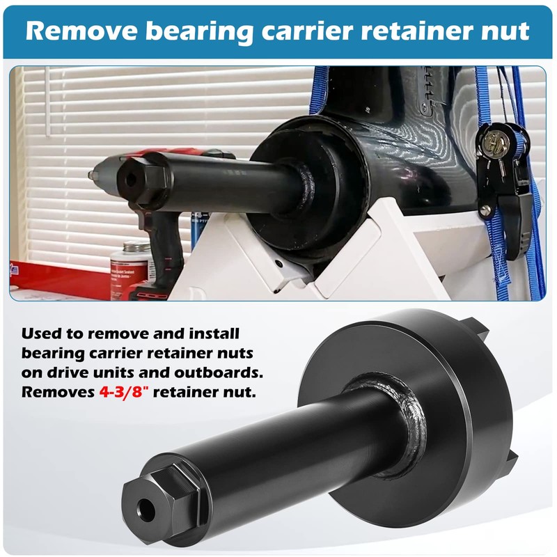 Bearing Carrier Retainer Nut Wrench Tool for Mercruiser Alpha one,