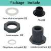 YSIL PVC Bulkhead Fitting 2 Inch Female Water Tank Connector
