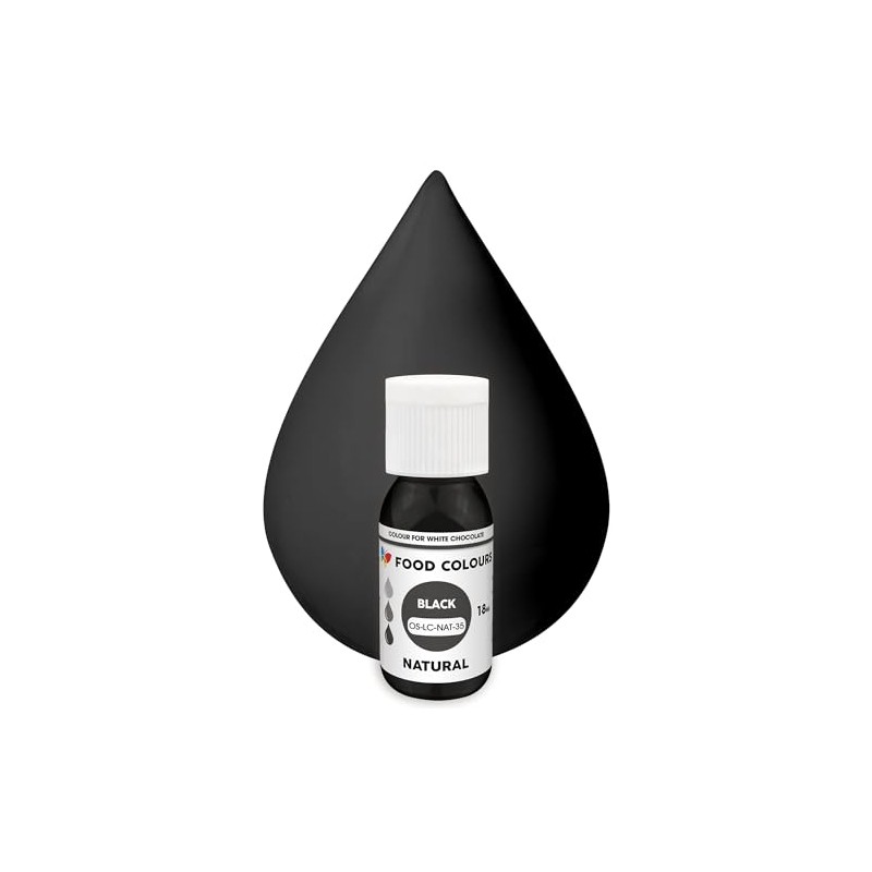 Food Colours Natural Liquid Food Colouring - Black 18ml
