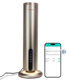 Cordless Waterless Aromatherapy Diffuser for Home, Office & Spa, Bluetooth Scent Machine with Timer, 1200 Sq Ft Coverage, Safe for Pets & Kids, Gold Finish (Essential Oil Not Included)