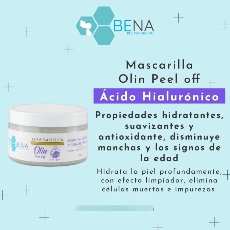 Mascarilla Peel Off Acido Hialuronico Baba De Caracol Bena C